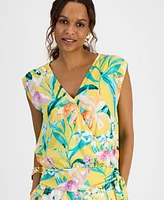 I.n.c. International Concepts Petite Side-Tie Top, Exclusively at Macy's