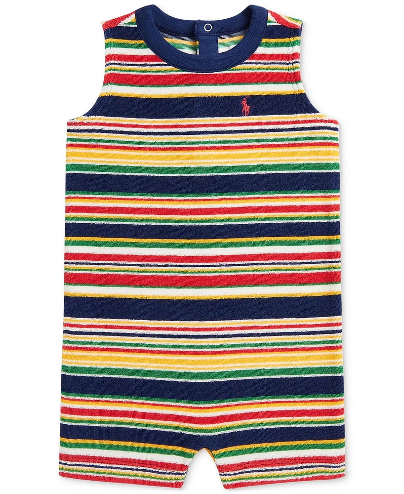Polo Ralph Lauren Baby Boys Striped Terry Romper