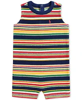 Polo Ralph Lauren Baby Boys Striped Terry Romper