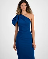 Rachel Roy Women's Laverne One-Shoulder Bow Midi Dress