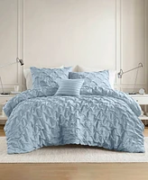 510 Design Bailey Diamond Pucker Woven 4-Pc. Comforter Set