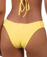 Hurley Juniors' Macrame Cheeky Hipster Bikini Bottoms