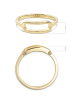 Devata Loop Ring in 14K Gold, Size 6, approx. 2.2 grams.