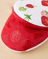 Fiesta Falling Strawberries Mini Cotton Oven Mitt Set, 5.5" x 8"