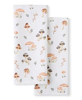 Fiesta Mushrooms Cotton Kitchen Towel Set, 16" x 28"