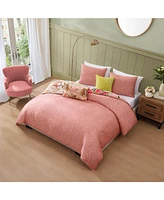 Bebejan Spring Forever Bedding 100% Cotton Sateen 5 Piece King Size Reversible Comforter Set
