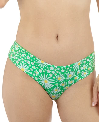 Hurley Juniors' Pop Blooms Reversible Hipster Bikini Bottoms