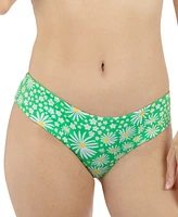 Hurley Juniors' Pop Blooms Reversible Hipster Bikini Bottoms