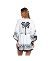 Sunshine 79 Women's Cover Up Swim Ivory Coast Kimono