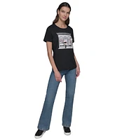 Karl Lagerfeld Paris Women's Graphic T-Shirt