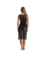 Sunshine 79 Women's Cover Up Swim Shine Crochet Midi Dress