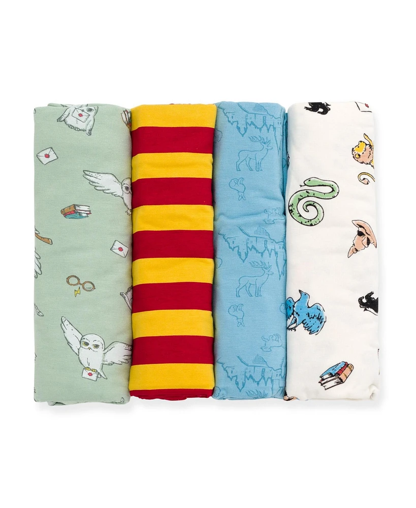 Harry Potter 4 Pack Swaddle Blankets