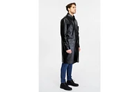 Furniq Uk Men's Leather Trenchcoat