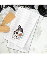 Feline Sugar Skull Towel