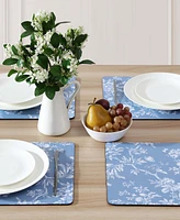 Laura Ashley Walled Garden Cork Placemats Set of 4, 16" x 12"