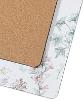 Laura Ashley Wild Meadow Cork Placemats Set of 4, 16" x 12"