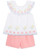 Little Me Baby Girls 2-Pc. Eyelet Tunic & Shorts Play Set