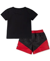 Jordan Baby Boys 2-Pc. Jumpman Stacked Play T-Shirt & Shorts Set