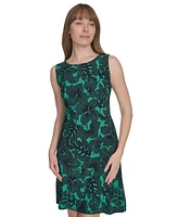 Tommy Hilfiger Women's Printed Sleeveless Shift Dress
