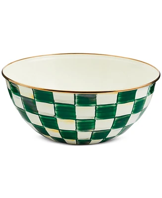 Mackenzie-Childs Emerald Check Large Everyday Bowl