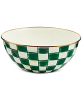 Mackenzie-Childs Emerald Check Large Everyday Bowl