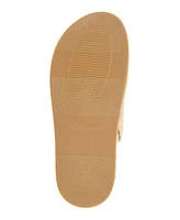 BCBGeneration Women's Bexxi Double Buckle Raffia Footbed Sandals