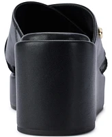 Karl Lagerfeld Paris Women's Caleigh X Band Wedge Sandals
