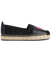 Karl Lagerfeld Paris Women's Manika Heart Patch Espadrille Flats