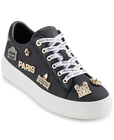 Karl Lagerfeld Paris Women's Cate Rue Pins Lace-Up Sneakers