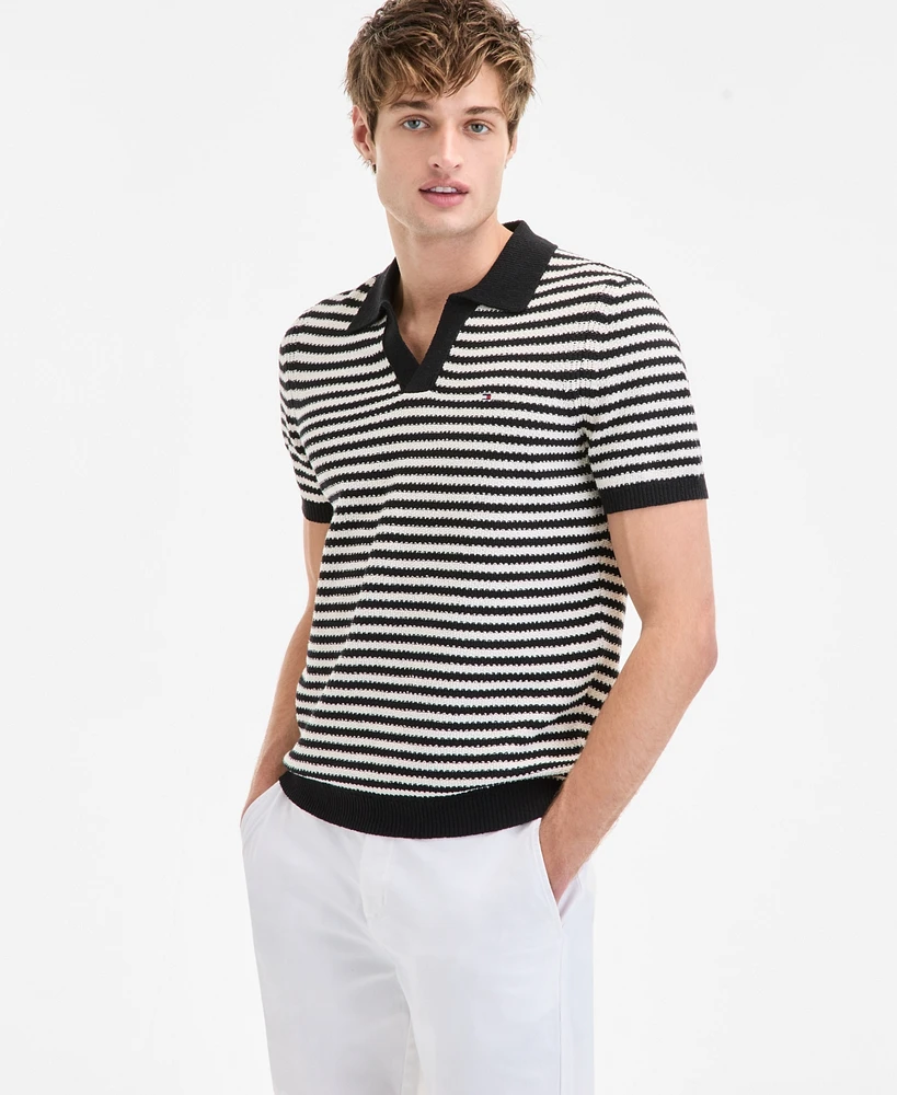 Tommy Hilfiger Men's Short-Sleeve Stripe Polo Shirt