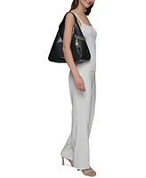 Karl Lagerfeld Paris Delaine Large Leather Hobo