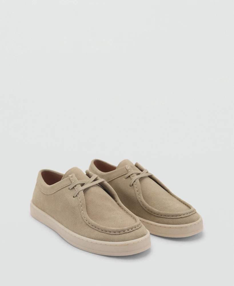 Mango Men's Suede Nautical Shoes