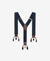 Mango Men's Leather Details Adjustable Elastic Straps