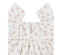 Huggies Baby Girls Ruffled-Sleeve Jersey Dress & Bloomer Set