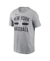 Nike Men's Heather Gray New York Yankees Arched T-Shirt