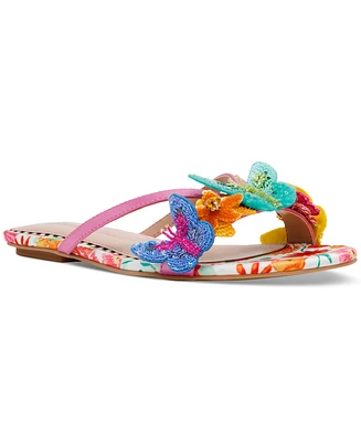 Betsey Johnson Women's Sellena Butterfly Slide Sandals