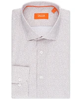 Tallia Men's Slim Flit Micro Floral Print Button-Front Dress Shirt