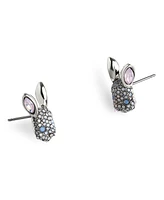 Betsey Johnson Faux Stone Spring Bunny Stud Earrings