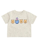 Winnie the Pooh Toddler Boys Disney T-Shirt and French Terry Shorts Outfit Set