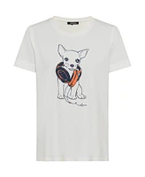 Olsen Women's Funky Puppy Printed T-Shirt