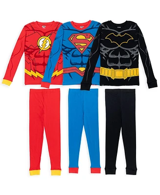 Justice League Toddler Boys Dc Comics Cosplay Pajama Shirts Pants