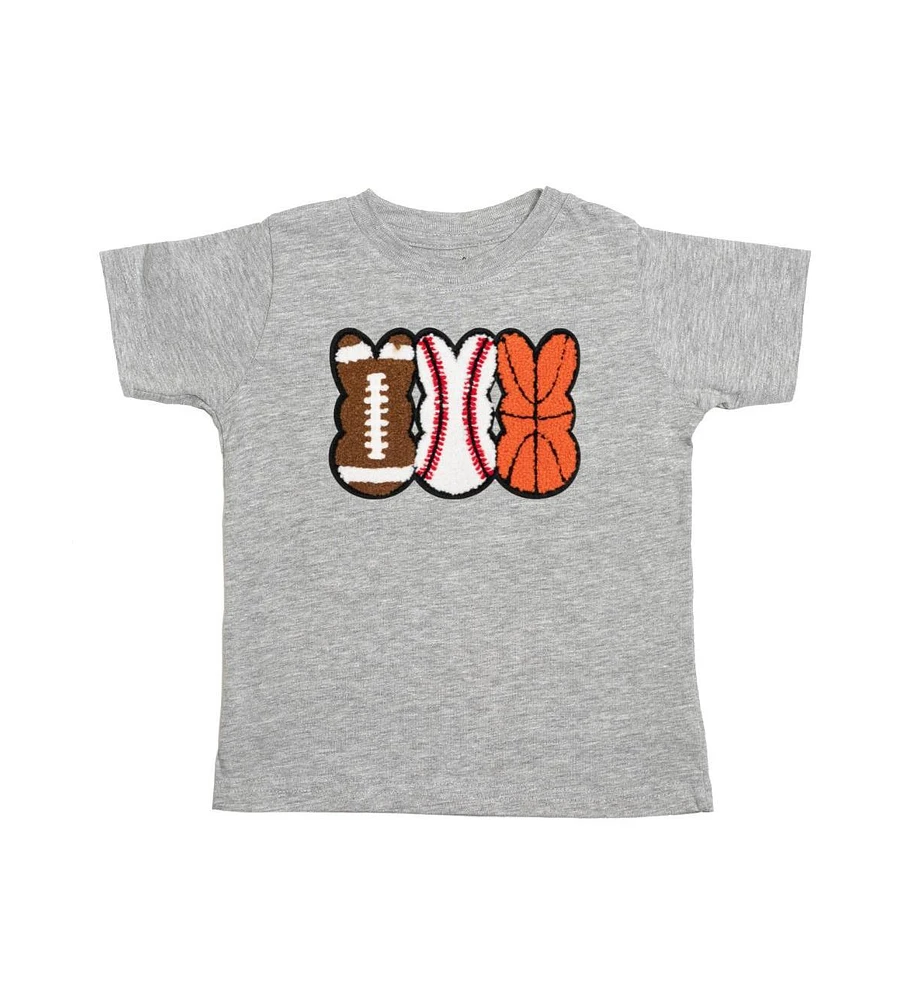 Sweet Wink Little and Big Boys Sports Peeps Patch Easter Short Sleeve T-Shirt