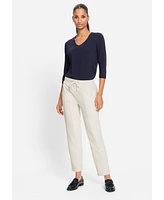 Olsen Women's Lisa Fit Straight Stretch Twill Pant