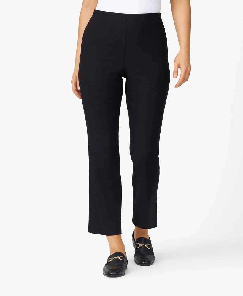 Cable & Gauge Women's Cropped Kick Flare Stretch Pant