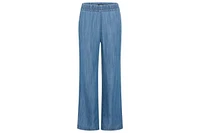 Olsen Women's Anna Fit Wide Leg Denim Look Pant