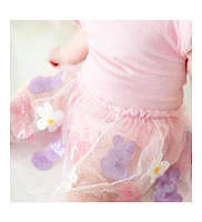 Sweet Wink Baby Girls Bunny Bow Sequin Easter Short Sleeve Tutu Bodysuit