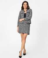 Cable & Gauge Women's Chain Detail Boucle Lady Jacket