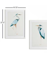 Blue Heron Prints, Set Of 2