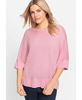 Olsen Women's Boatneck Dolman Pullover Sweater