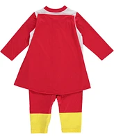 Ryan'S World Red Titan Zip Up Costume Coverall Cape and Mask 3 Piece Set Infant to Big Kid